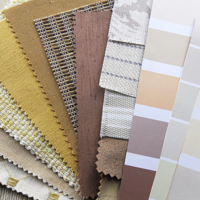 interior design color and material selection