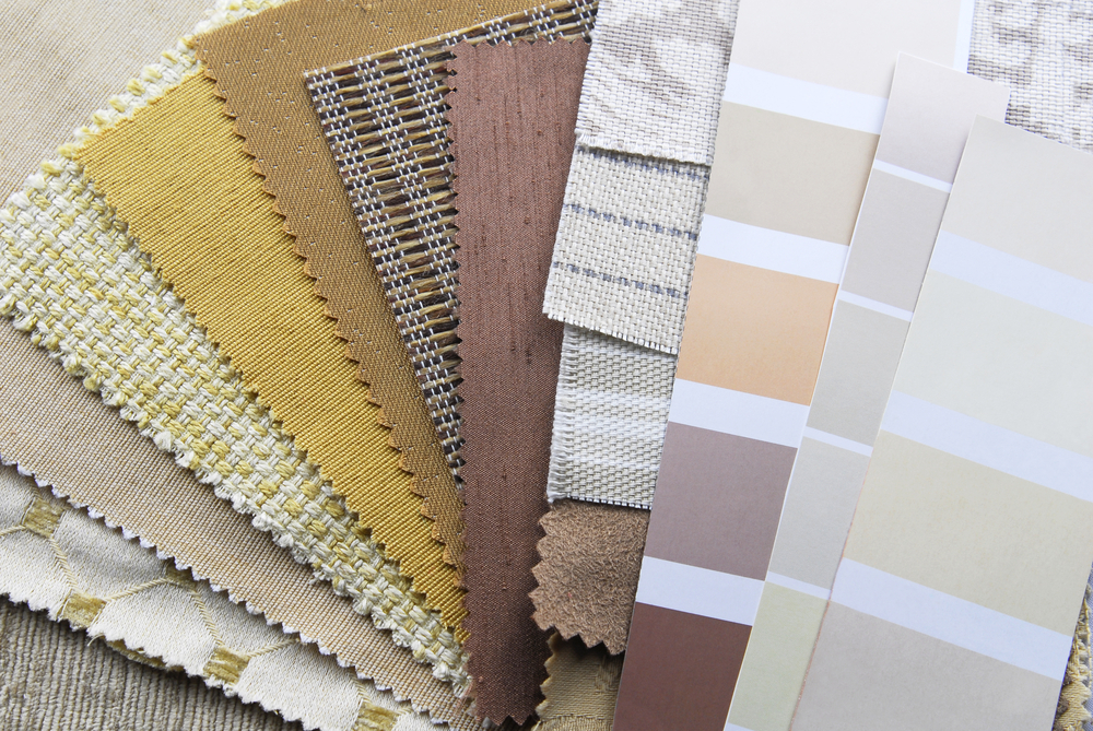 interior design color and material selection